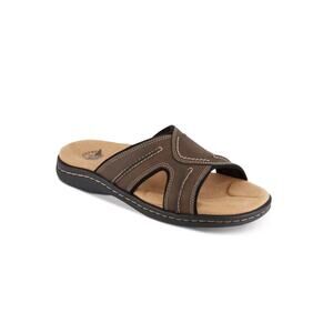 Dockers Men's Sunland Slide Sandals Dark Brown Size 12